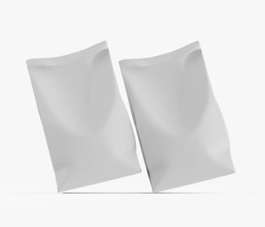 Beyaz renkli ambalaj kağıdı çizimi beyaz arkaplanda izole edildi