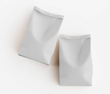 Beyaz renkli ambalaj kağıdı çizimi beyaz arkaplanda izole edildi