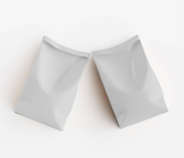 Beyaz renkli ambalaj kağıdı çizimi beyaz arkaplanda izole edildi