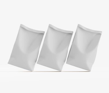 Beyaz renkli ambalaj kağıdı çizimi beyaz arkaplanda izole edildi