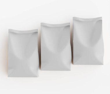 Beyaz renkli ambalaj kağıdı çizimi beyaz arkaplanda izole edildi