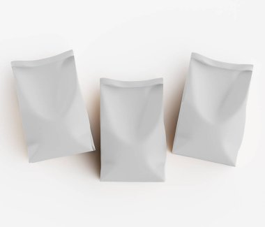 Beyaz renkli ambalaj kağıdı çizimi beyaz arkaplanda izole edildi