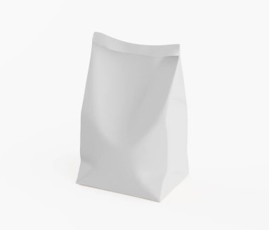 Beyaz renkli ambalaj kağıdı çizimi beyaz arkaplanda izole edildi