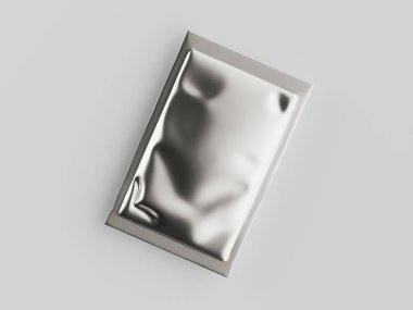 Parlak, metalik bir kese nötr bir arkaplanda duruyor ve temiz ve basit bir kompozisyon oluşturuyor. Yüzey ışığı yansıtır, tondaki değişimleri gösterir. Bu görsel ürün modellemeleri, reklamlar veya ambalaj tasarımı konseptleri için kullanılabilir. Lanet olsun.