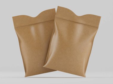 Bu resim, basit ama düzenli görünümlerini artıran yumuşak bir ışıkla tasvir edilmiş, yan yana duran iki benzer paket sunuyor. Nötr renk paleti, açık kahverengiden koyu kahverengiye uzanır, temiz ve minimalist bir his yaratır. Dokular