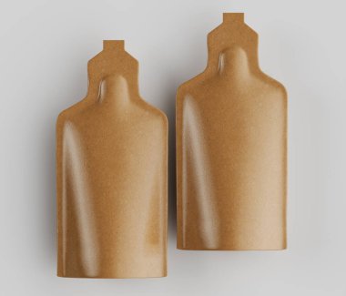 Stüdyo ortamında yapılmış iki nesne simetrik bir kompozisyon sunar. Birincil denek bir çift bronz renkli soyut şekiller ve stilize edilmiş şişe benzeri şekiller. Biçimlerin pürüzsüz yüzeyleri ve ince röfleleri var. Nesneler ayarlandı