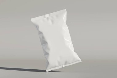 Model koleksiyonu için gerçekçi çerez kesesi paketleme 3d resimleme