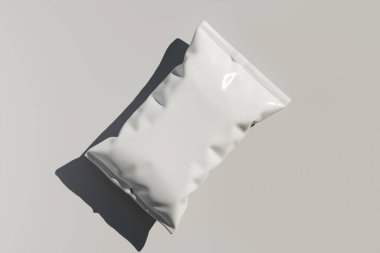 Model koleksiyonu için gerçekçi çerez kesesi paketleme 3d resimleme