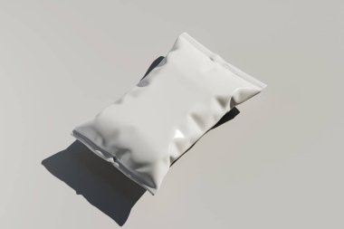 Model koleksiyonu için gerçekçi çerez kesesi paketleme 3d resimleme