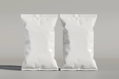 Model koleksiyonu için gerçekçi çerez kesesi paketleme 3d resimleme