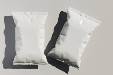 Model koleksiyonu için gerçekçi çerez kesesi paketleme 3d resimleme