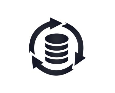 Veri kurtarma logosu tasarım vektör şablonları 