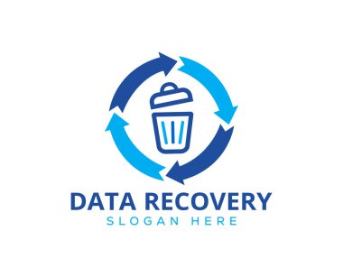 Veri kurtarma logosu tasarım vektör şablonları 