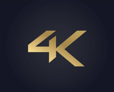 4k metin tipografi tasarım şablonu vektörü