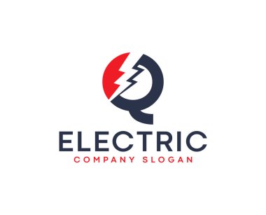 Şimşek Yıldırımlı Q Elektronik Logo Tasarımı