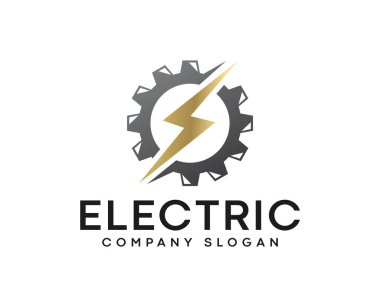 Yıldırımlı Şimşek Elektrik Logosu