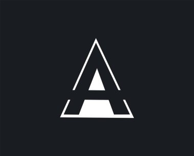 A harfi negatif boşluk logosu