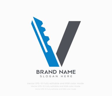 letter V key logo