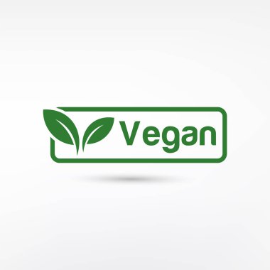 Vegan Biyolojisi, Ekoloji, Organik logo ve simge, etiket, beyaz arkaplanda izole edilmiş