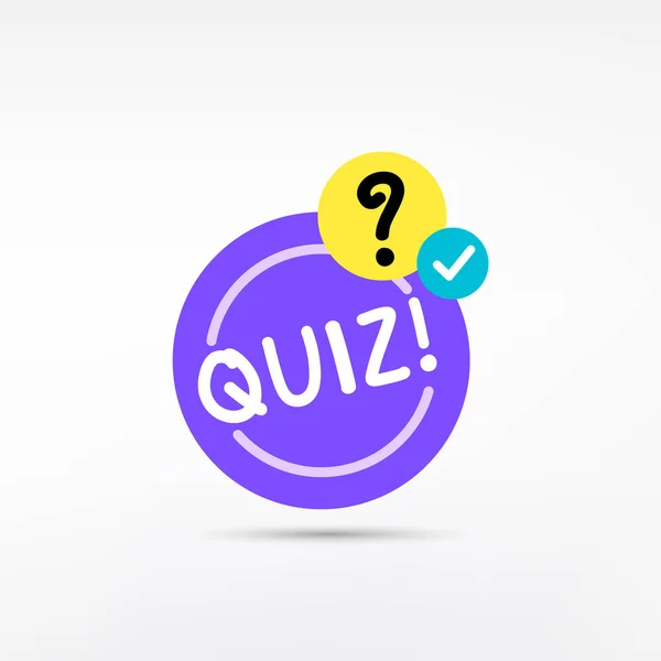 Modelo de vetor de perguntas e respostas para teste de teste de exame  escolar de teste de jogo de quiz ilustração vetorial