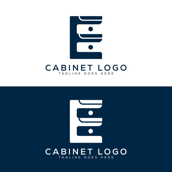 Brief Kabinet Logo Vector Template — Stockvector