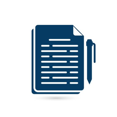 Belge simgesi. Belge nota sembolü.