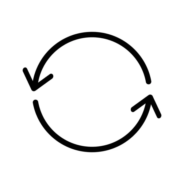 Ciircular 箭头标志矢量图标 平面设计风格 — 图库矢量图片