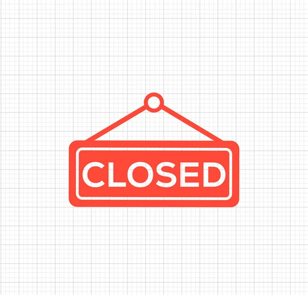 Closed Icon Closed Glyph Style Vector Icon — Stock Vector