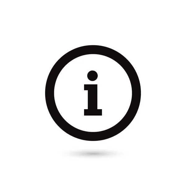 Σύμβολο Φούσκας Ομιλίας Πληροφοριών Σύμβολο Πληροφοριών Σημάδι Infr Στυλ Επίπεδου — Διανυσματικό Αρχείο