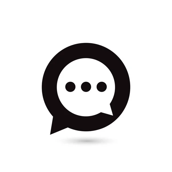 Üzenet Beszéd Buborék Szimbólum Sms Szimbólum Chat Jel Lapos Design — Stock Vector