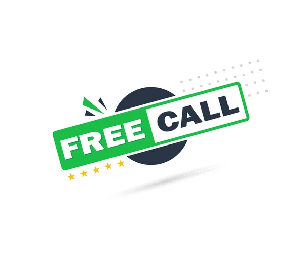 Бесплатный Звонок Информационные Технологии Значок Телефона Обслуживание Клиентов Бесплатная Кнопка — стоковый вектор