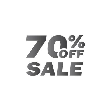 % 70 indirimli ikon, etiket ya da etiket satışı. İndirim rozeti veya çıkartma tasarımı 