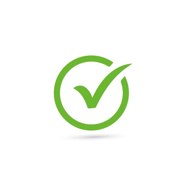 Ícone de marca de seleção, caixa de seleção verde e cruz vermelha ou  círculo da lista de verificação com ícones de sim e não