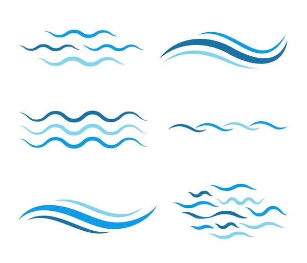 Su Dalgası sembolü simgesi. Okyanus dalgası logosu