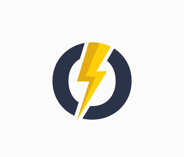 Λογότυπος Ενέργειας Γράμμα Λογότυπο Ηλεκτρικής Ενέργειας Γράμμα Εικονίδιο Δύναμης Μπουλόνι — Διανυσματικό Αρχείο