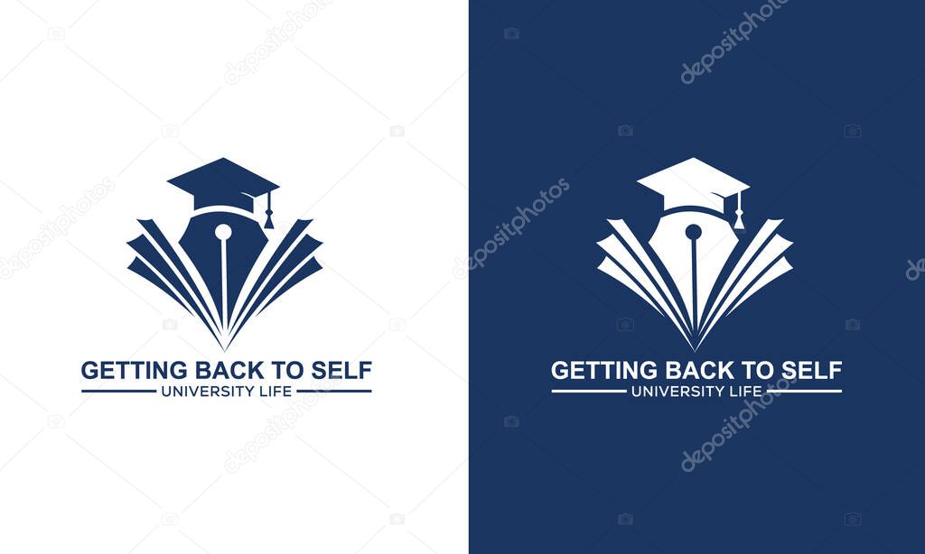 University and academy vector icons. Education logo. university and college school. learning logo