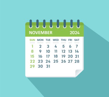 Aralık 2024 Takvim Yaprağı. Takvim 2024 düz biçimli