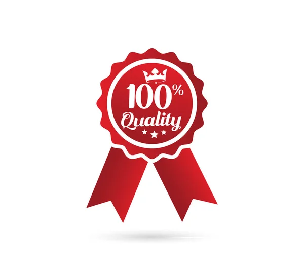 100 Qualitätsband Label — Stockvektor
