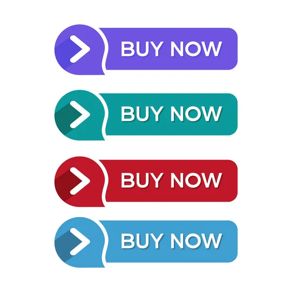 Compre Agora Botões Botão Comprar — Vetor de Stock