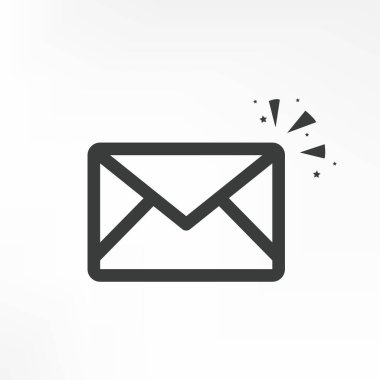 Posta simgesi. E- posta sembolü vektörü.