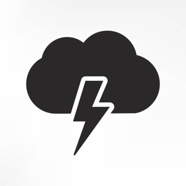 Fırtına ikonu. Fırtına sembolü vektörü.