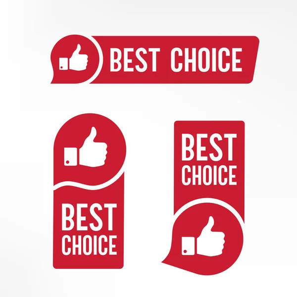 Best Choices Label Vector Template — Stock Vector