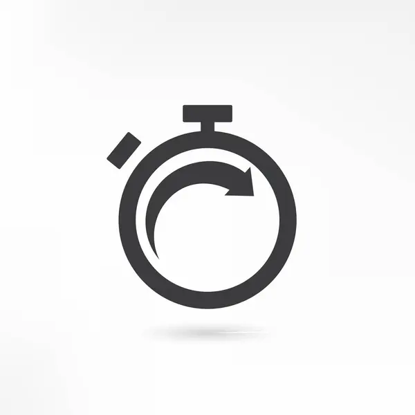 Icône Chronomètre Chronomètre Symbole Vecteur — Image vectorielle