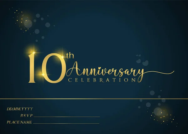 10. yıl dönümü kutlaması. Yıldönümü logosu