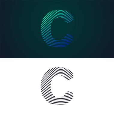 C harfi parmak izi logosu