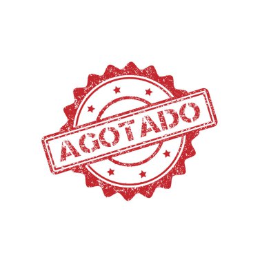 agotado kauçuk damgası şeffaf ızgara arka planda izole grunge tarzı