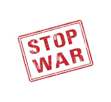 Şeffaf şebeke arka planında grunge stili savaş damgasını durdur