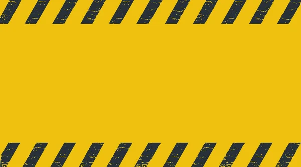 Černá Žlutá Čára Pruhovaná Prázdné Varování Pozadí Varovné Pásky — Stockový vektor