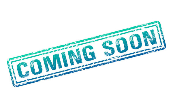 Скоро выйдет марка. Вектор гранжа зелёного прямоугольника 