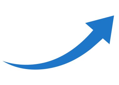 Mavi ok paylaşım simgesi vektörü